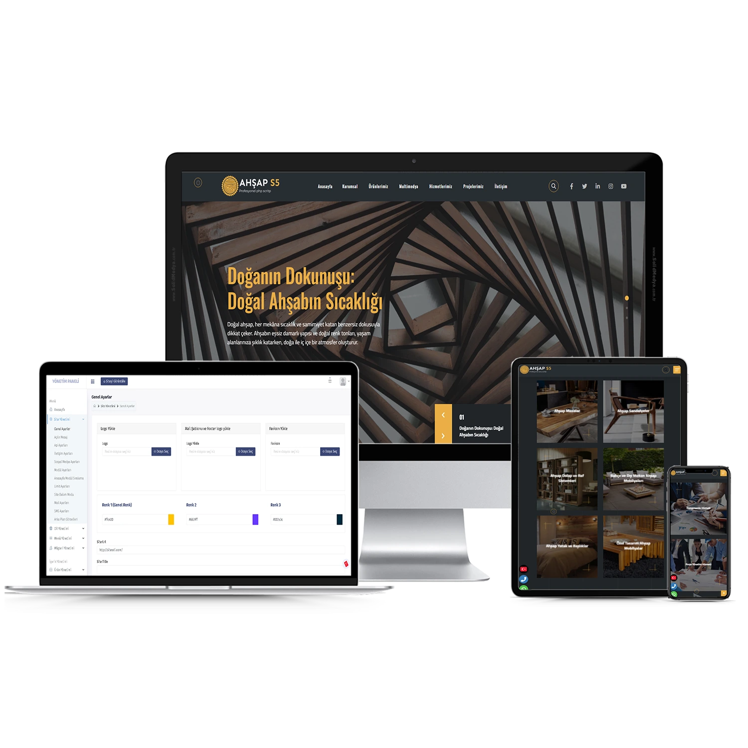 Ahşap ve Mobilya S5 Web Site Teması