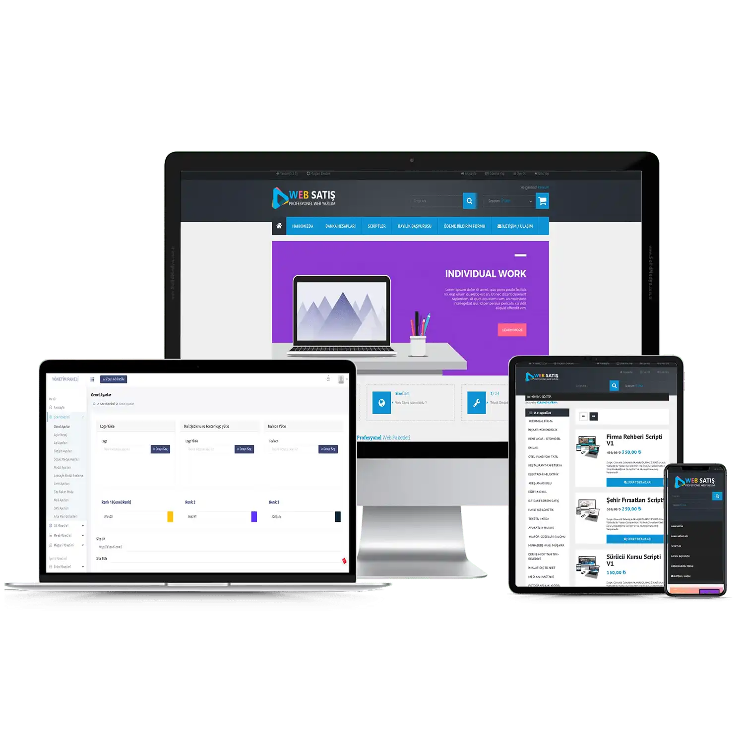 Web Satış Sitesi V1 Web Site Teması