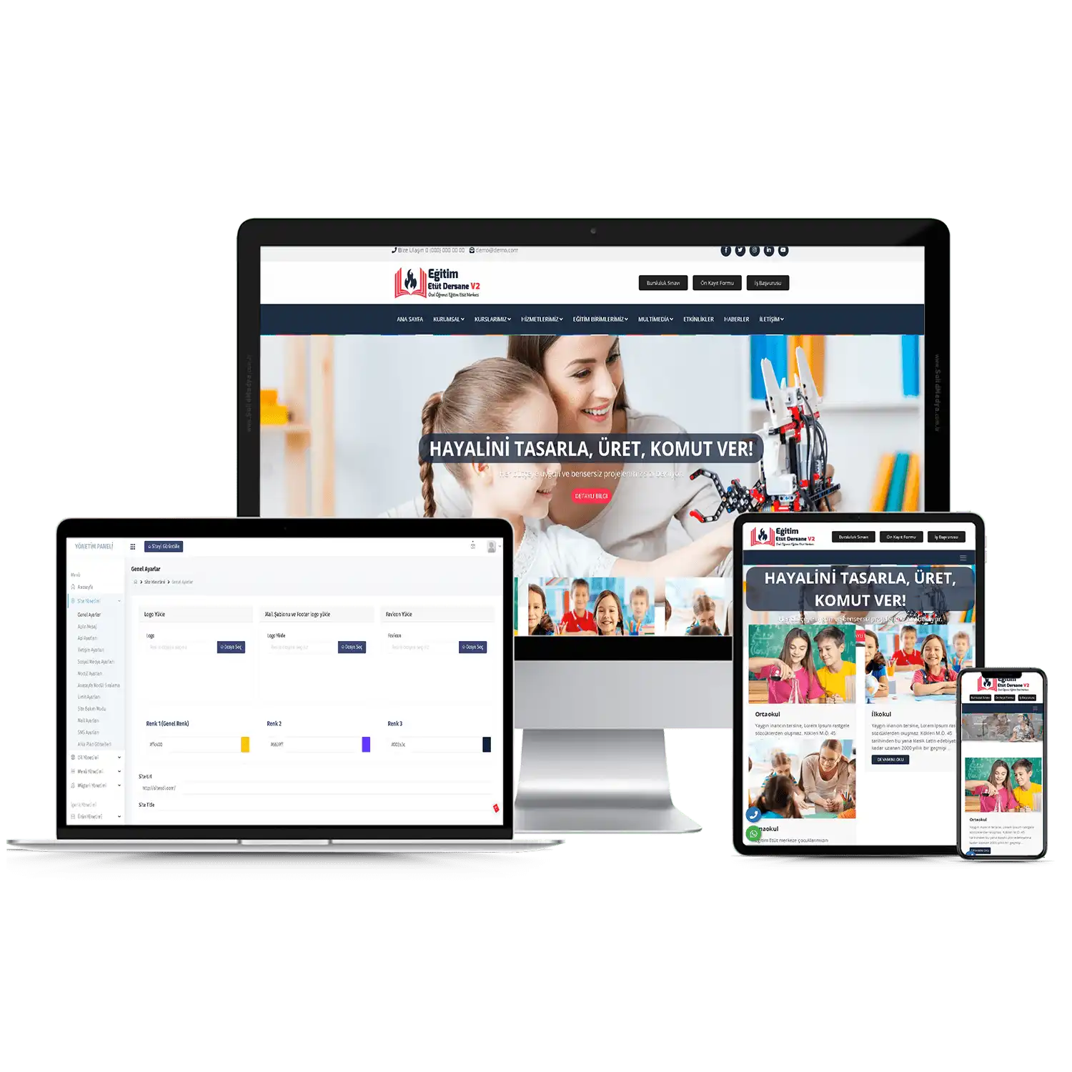 Eğitim Sitesi V2 Web Site Teması