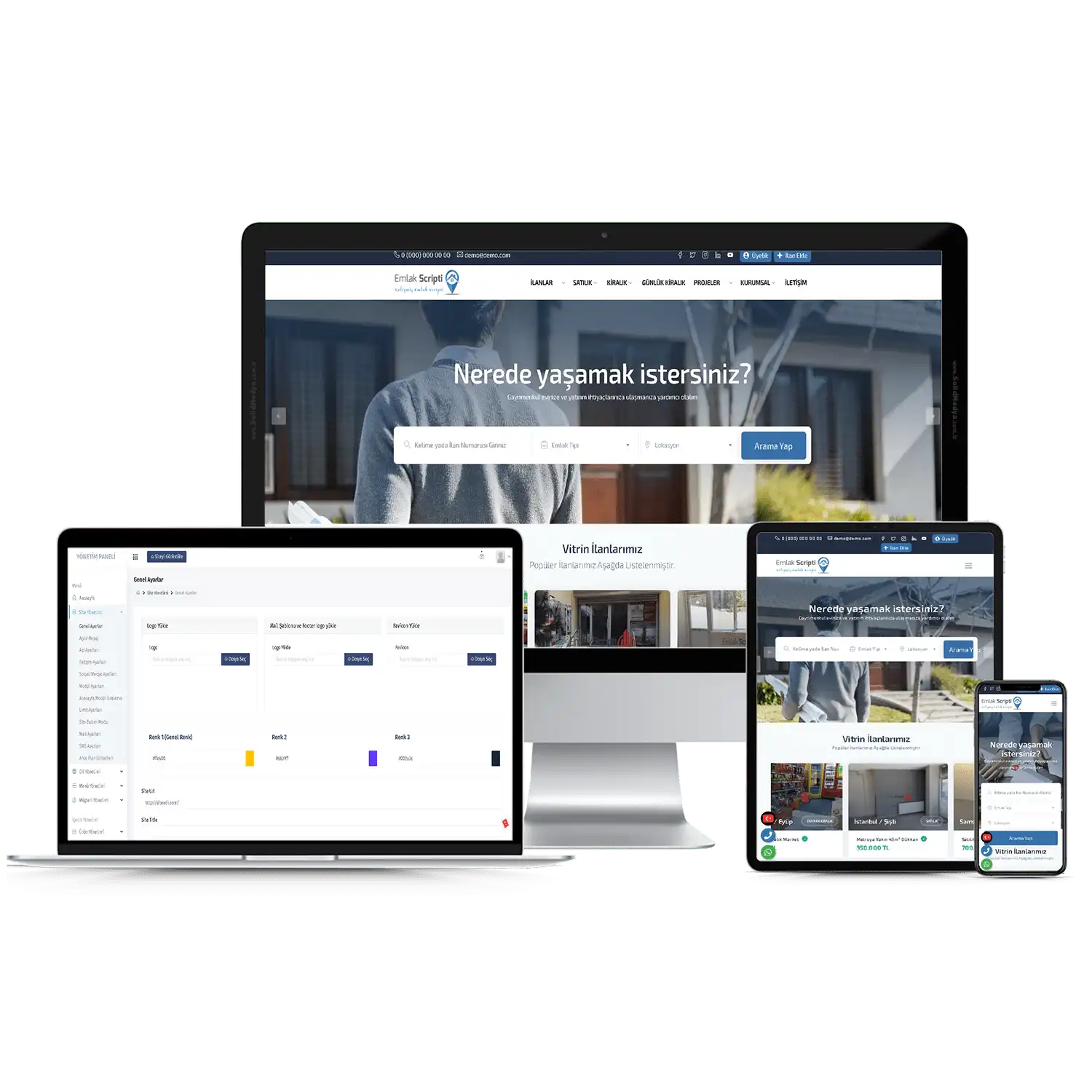 Emlak Sitesi V4 Web Site Teması