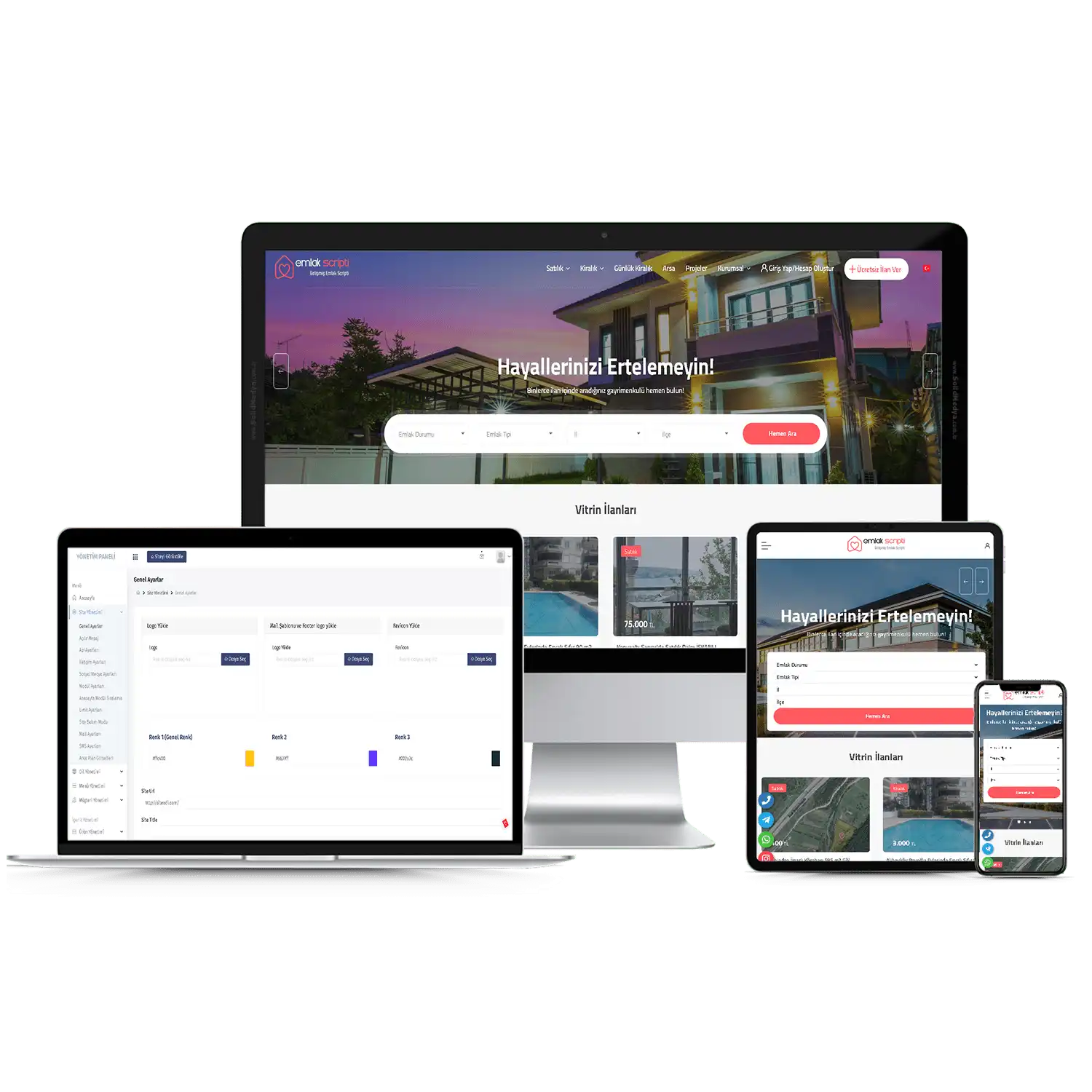 Emlak Sitesi V5 Web Site Teması