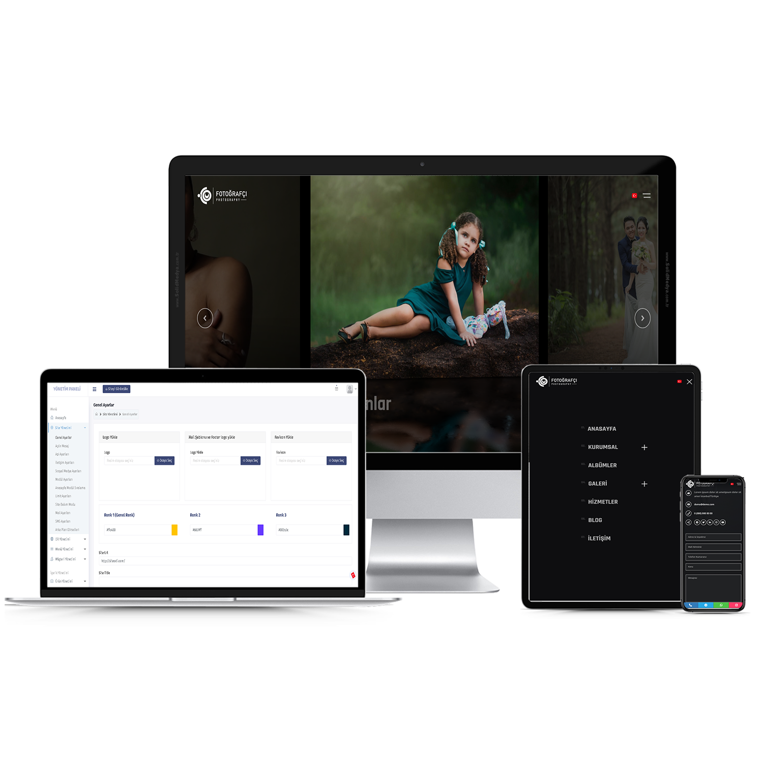 Fotoğrafçı Sitesi V3 Web Site Teması