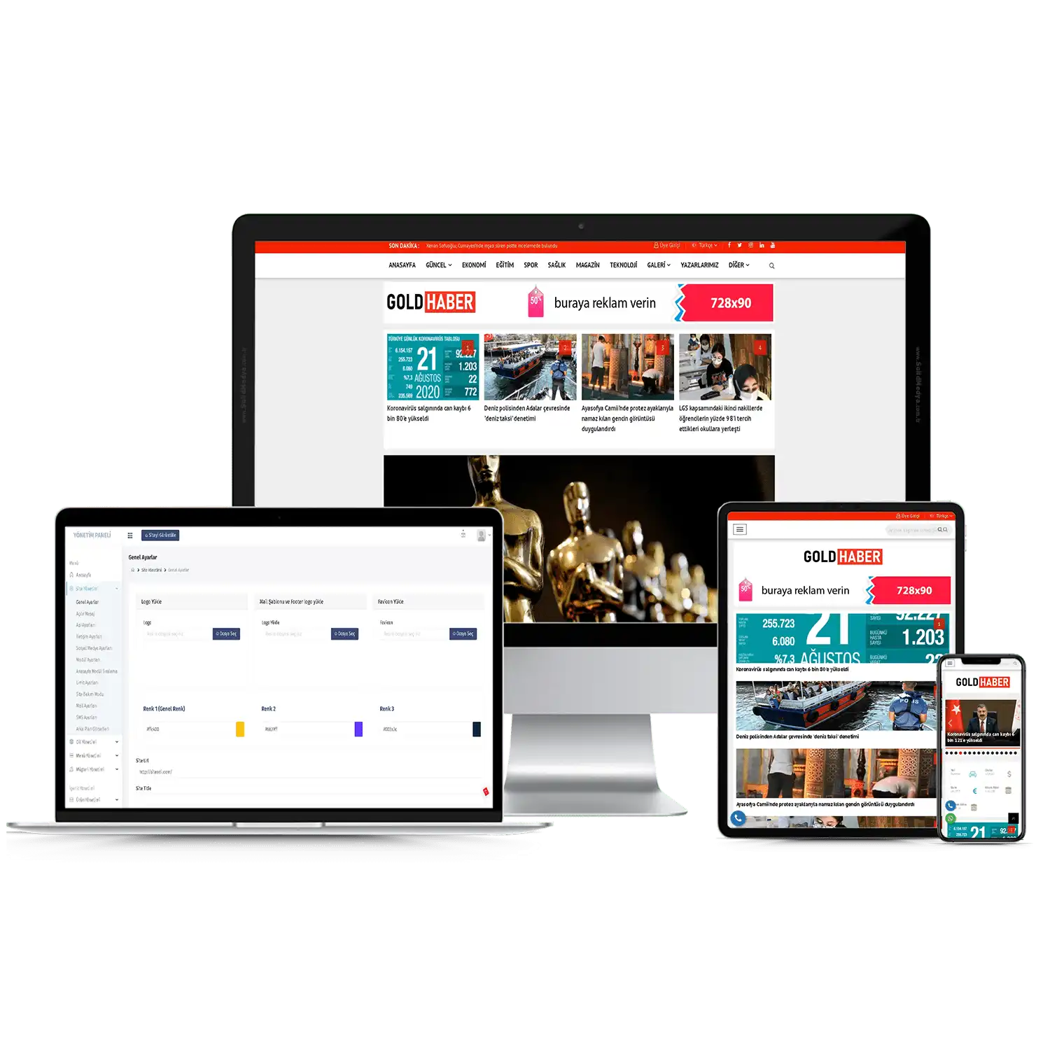 Gold Haber Sitesi V1 Web Site Teması