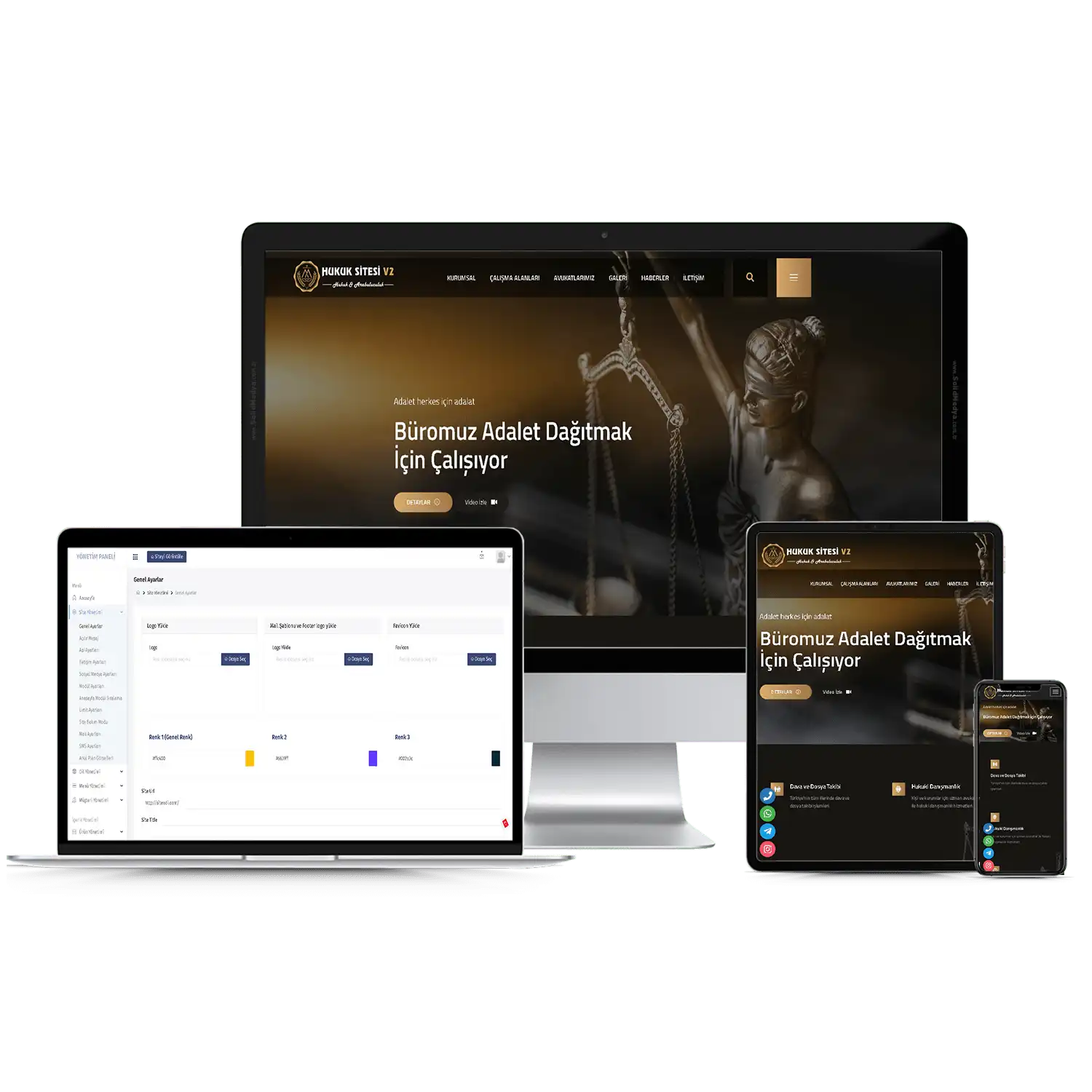 Hukuk Sitesi V2 Web Site Teması