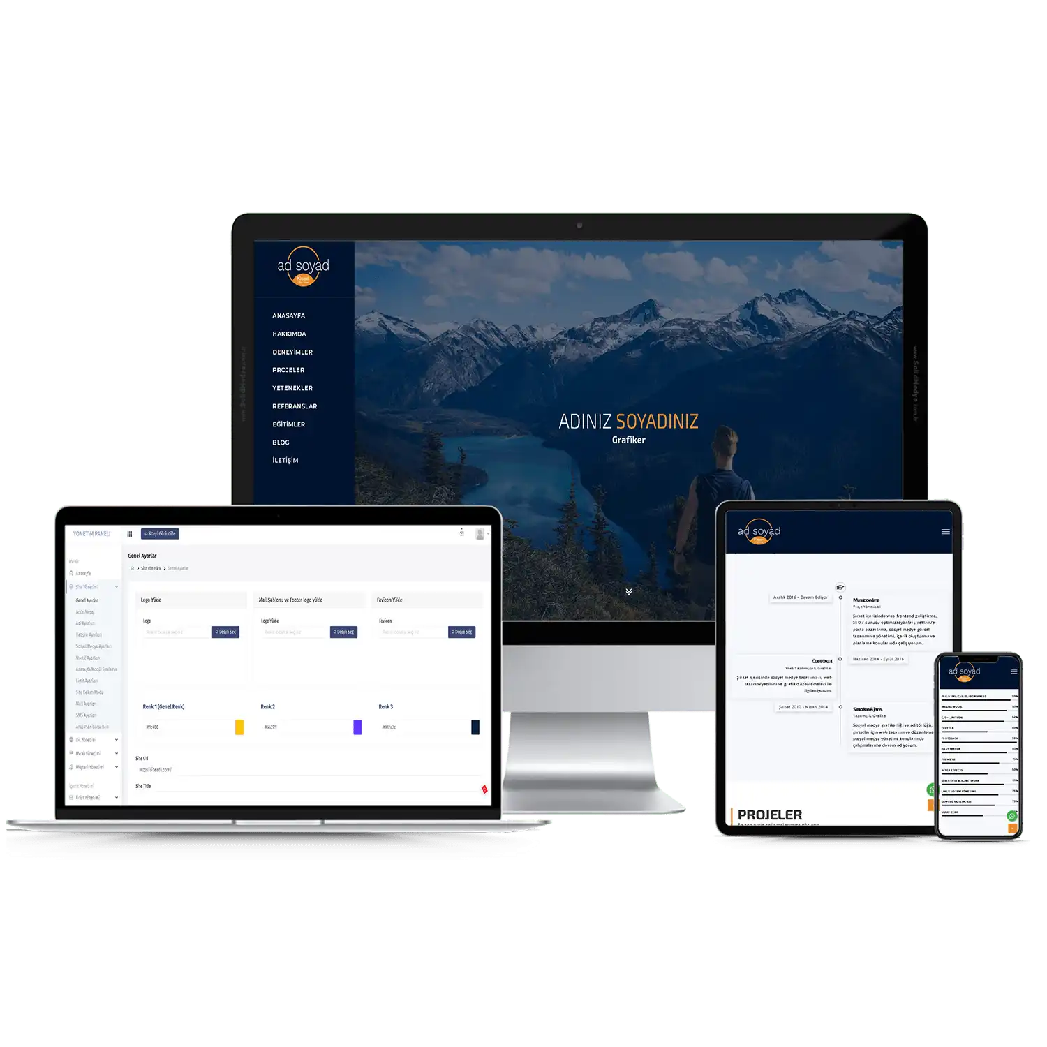 Kişisel Sitesi V1 Web Site Teması