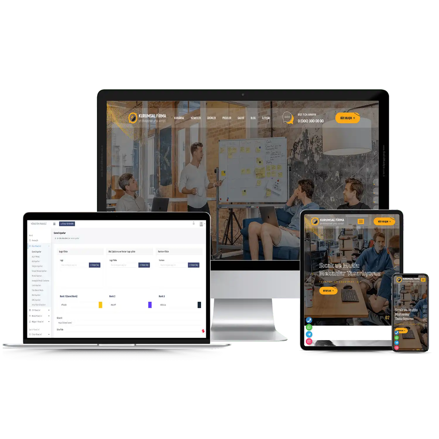 Vip Kurumsal Firma V1 Web Site Teması