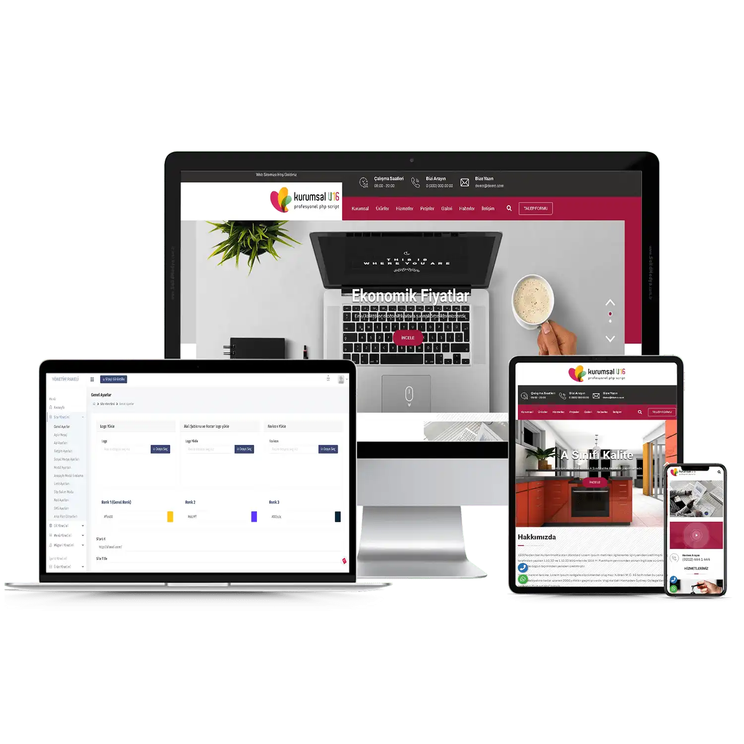 Kurumsal Firma V16 Web Site Teması