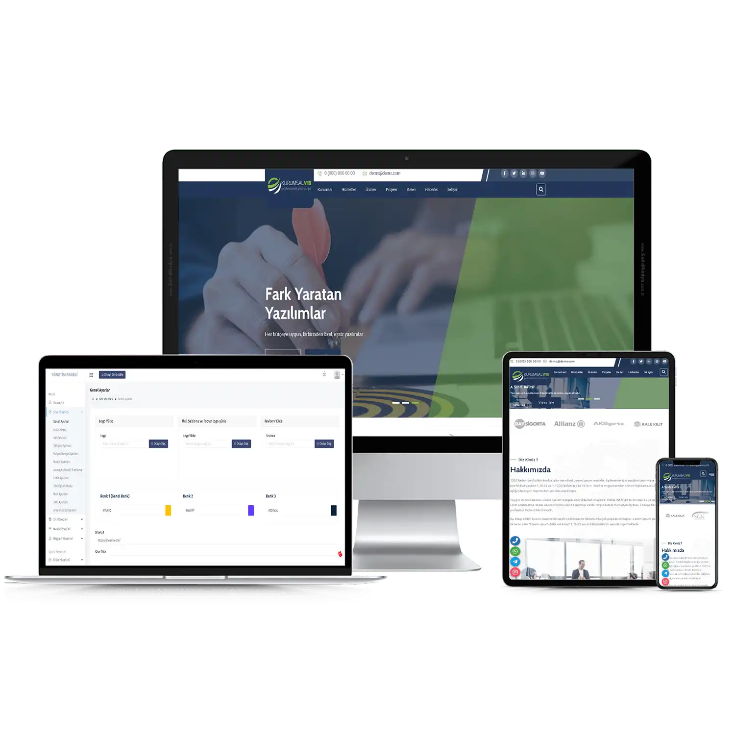 Kurumsal Firma V18 Web Site Teması