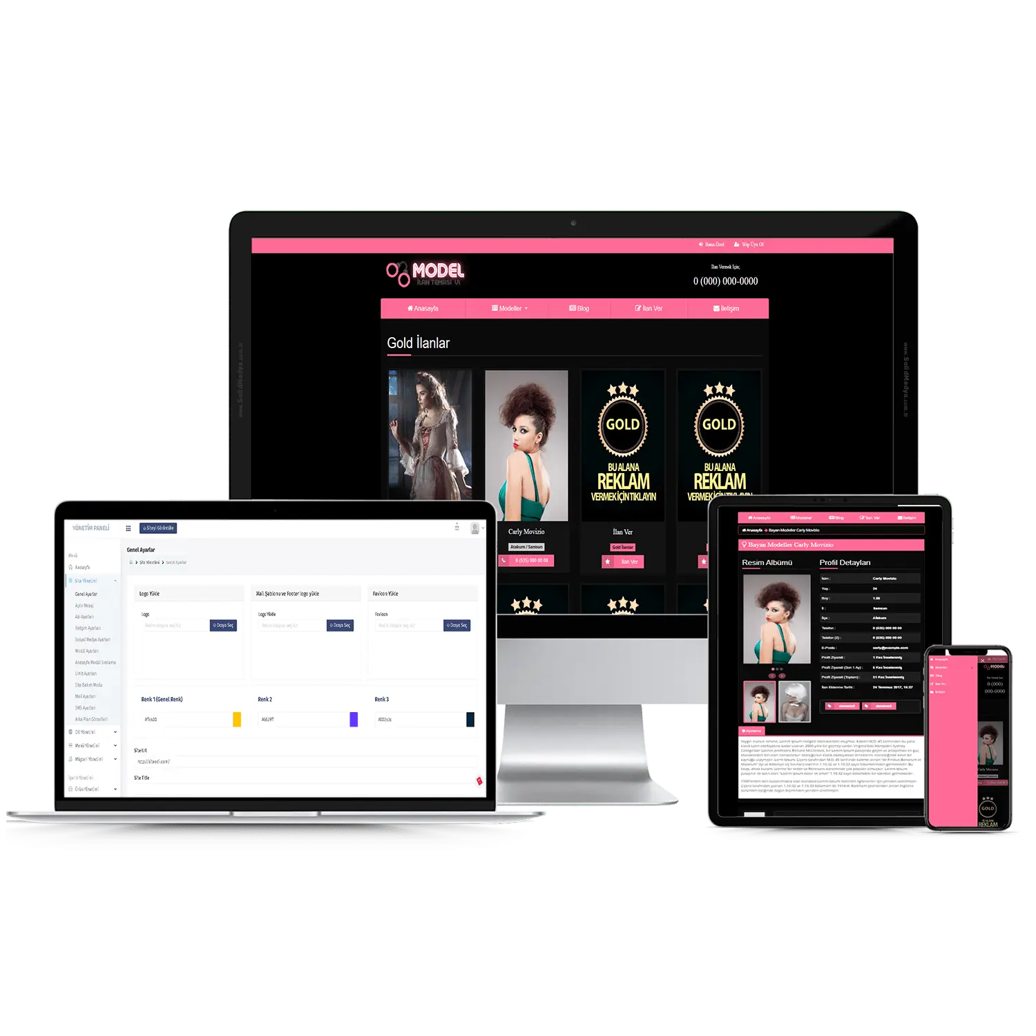 Model İlan Sitesi V1 Web Site Teması