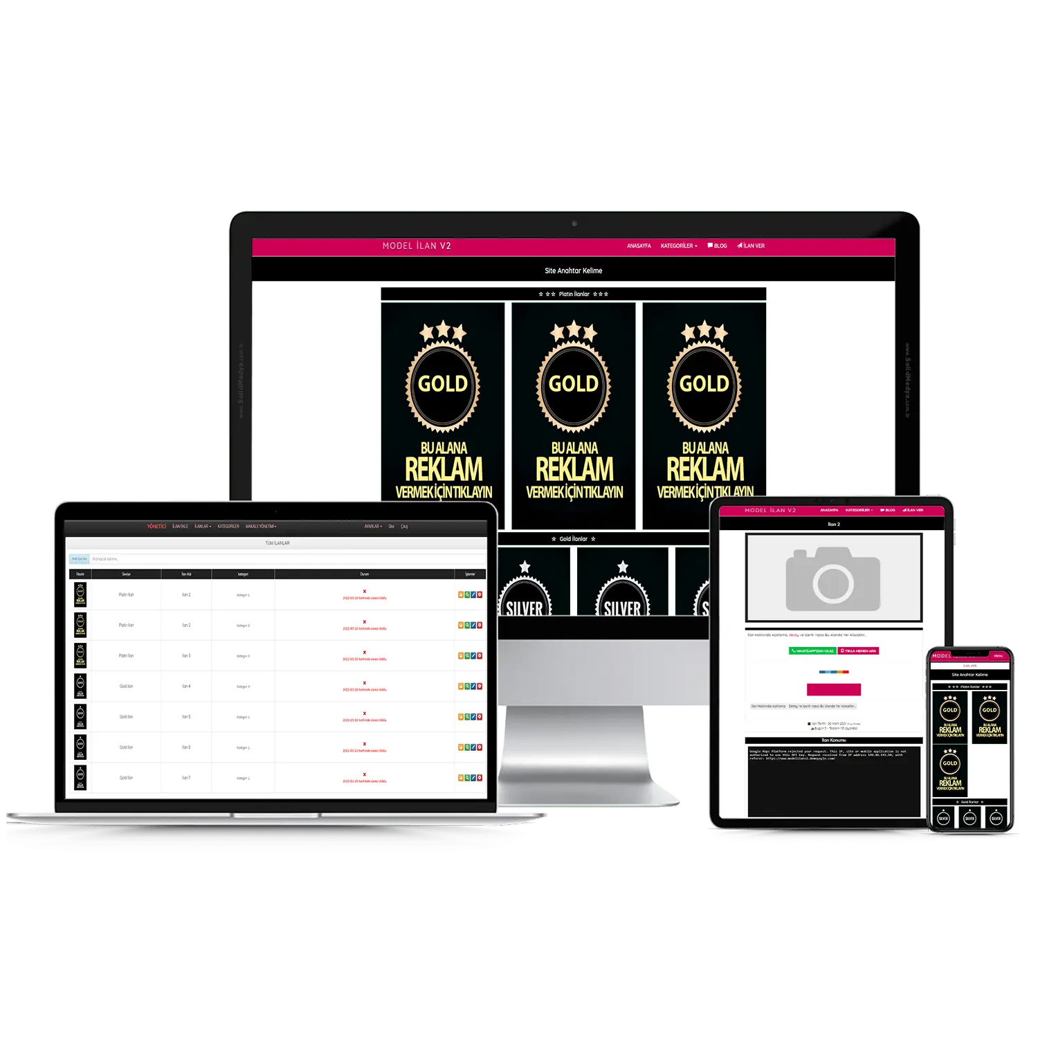 Model İlan Escort Sitesi V2 Web Site Teması