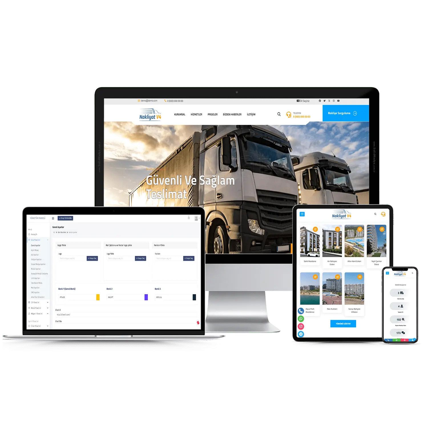 Nakliyat V4 Web Site Teması