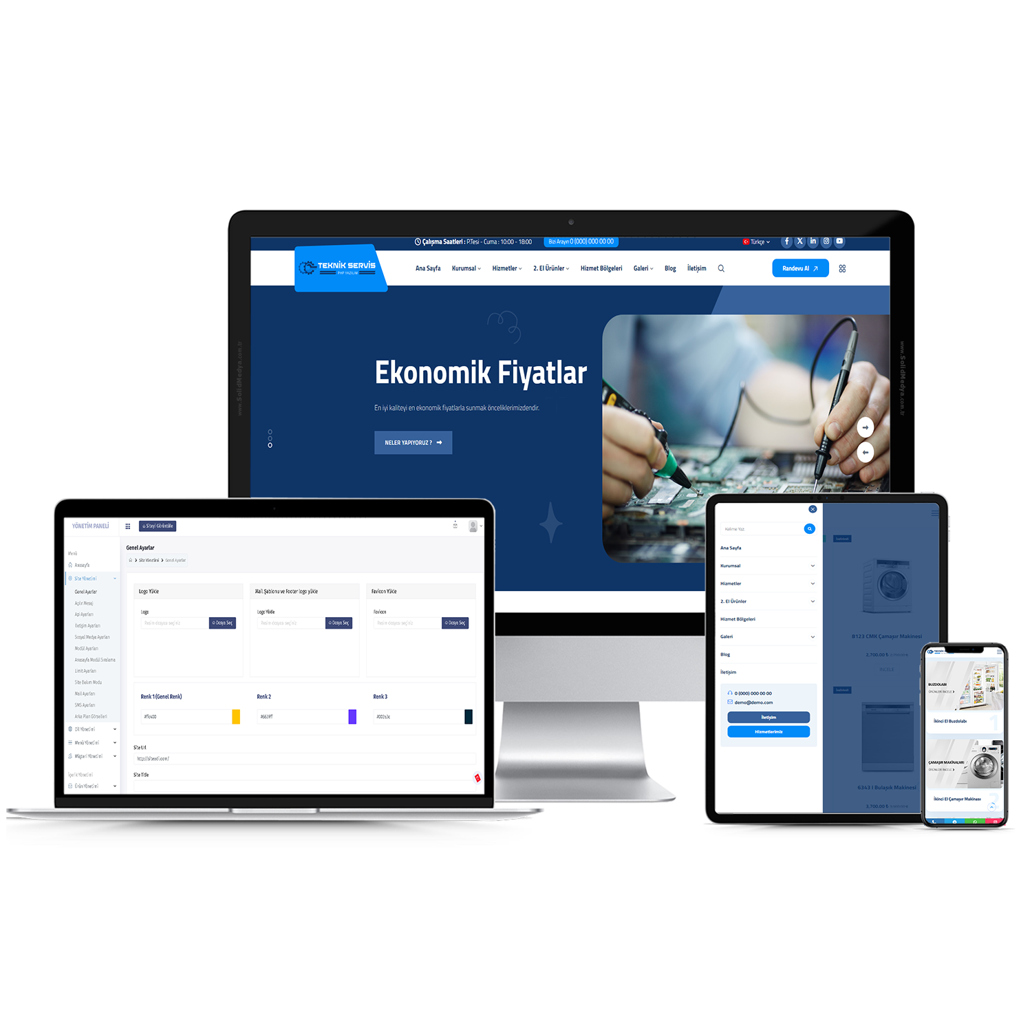 Teknik Servis V2 Web Site Teması