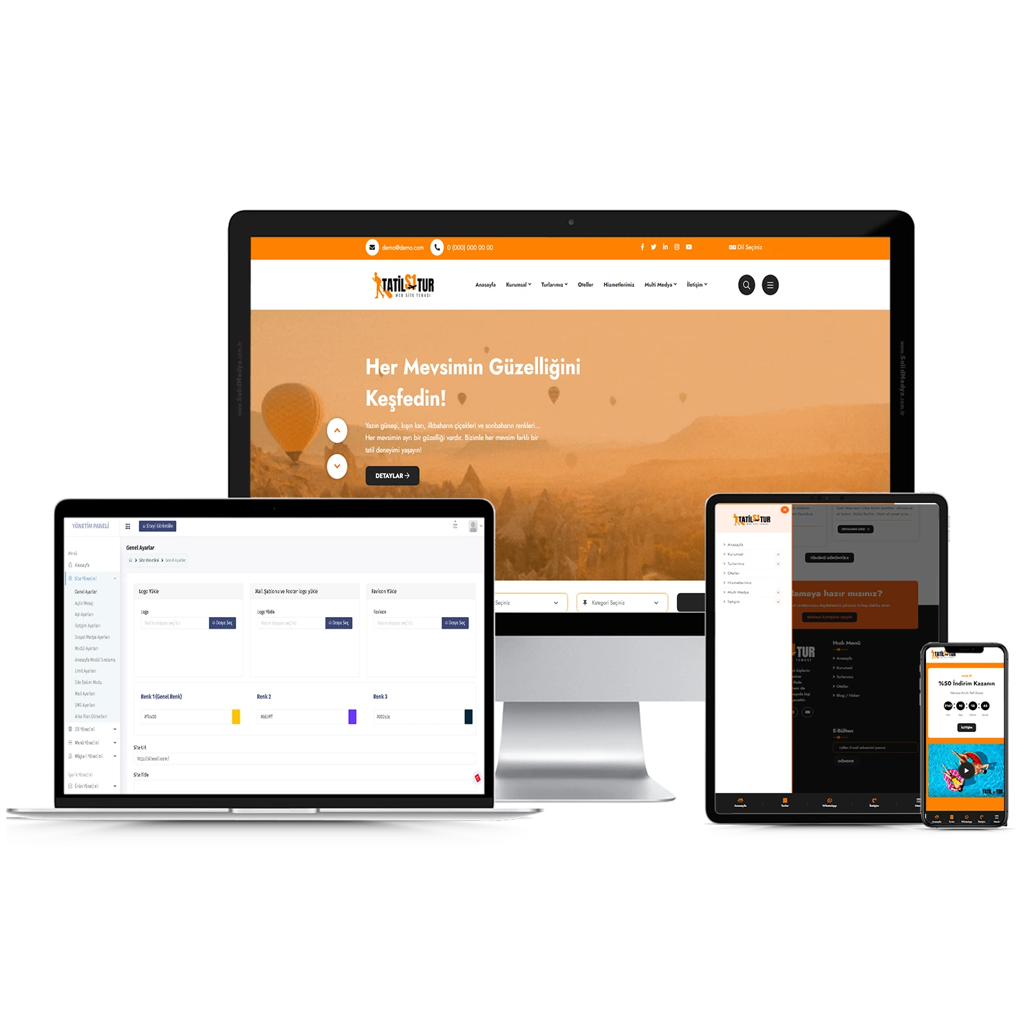 Tur ve Seyehat S1 Web Site Teması