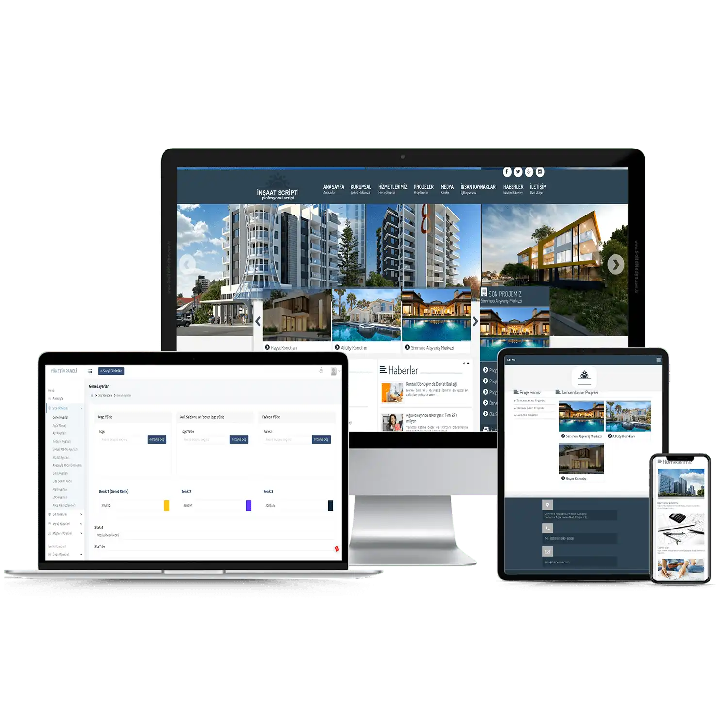 İnşaat Sitesi V5 Web Site Teması