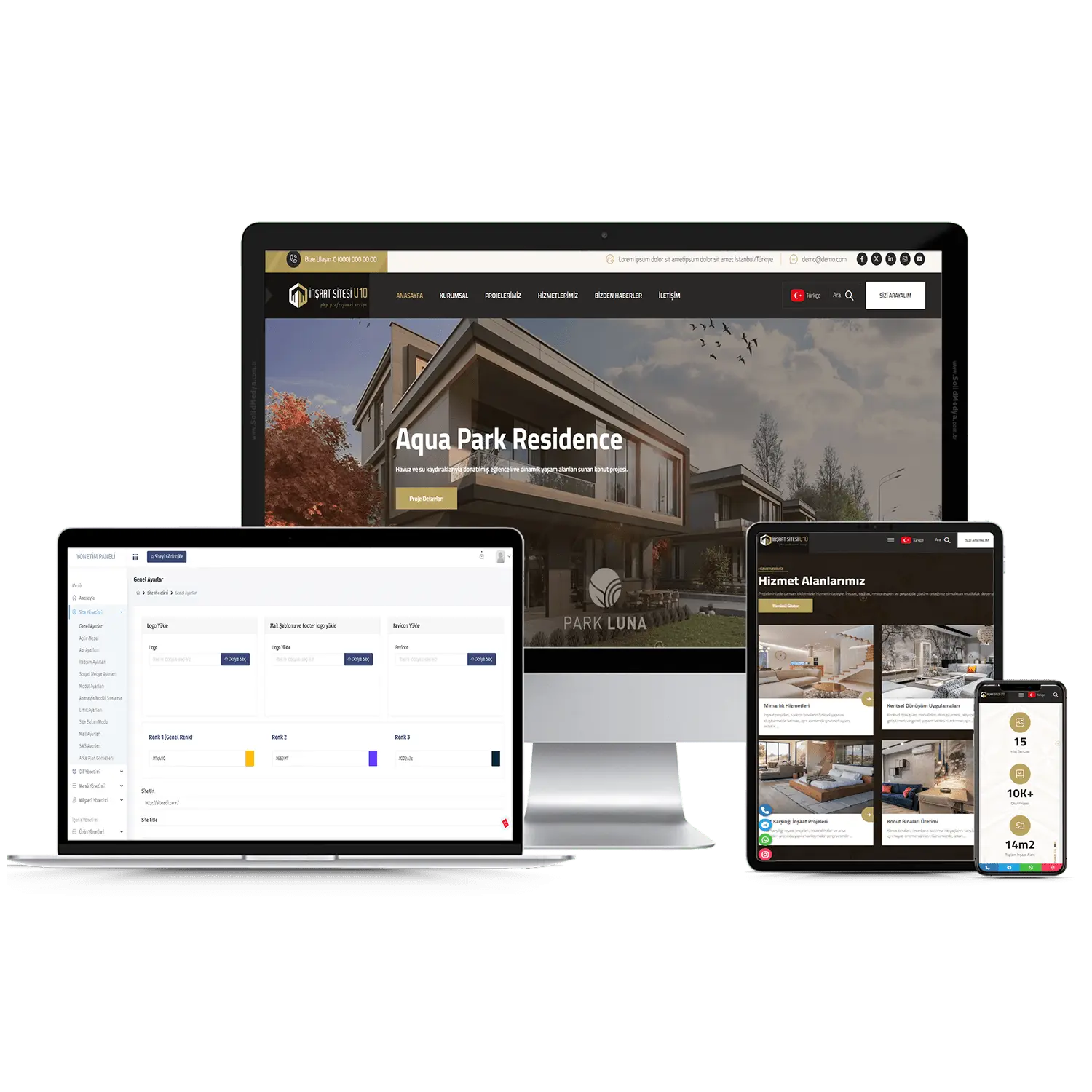 İnşaat Sitesi V10 Web Site Teması